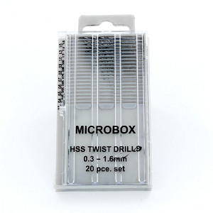 Hobbytime Tools HT1202 – Microbox Drill Bit Set 20-delig 0,3–1,6 mm