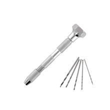 Hobbytime Tools HT1201 – Double-Ended Pin Vice incl. 5 boortjes
